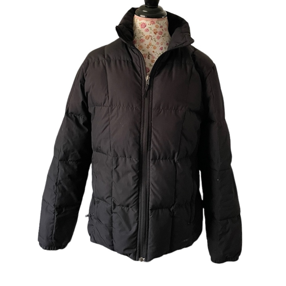 Quest Black Puffer Insulation Duck Down Jacket Womens Size Medium